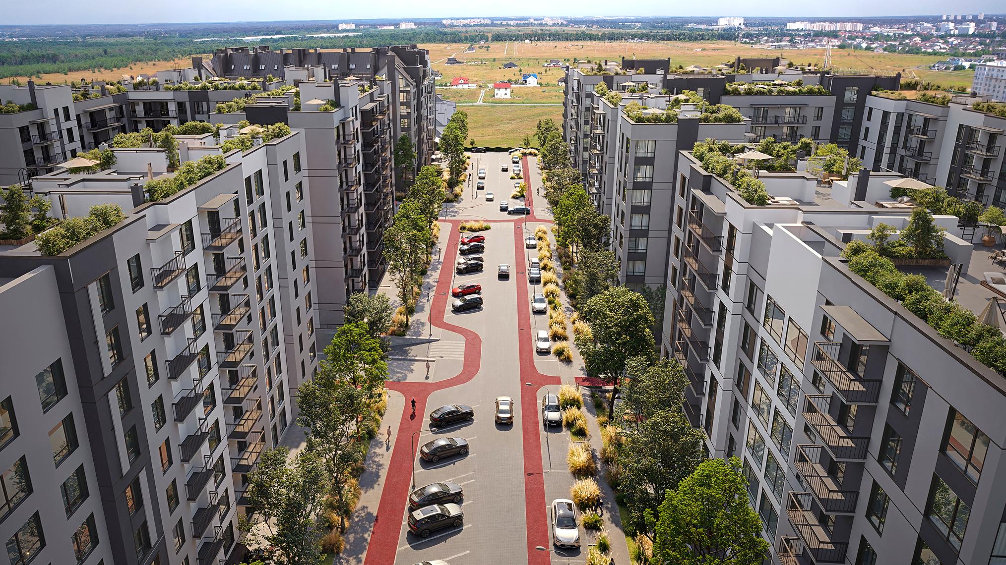 ЖК Park Residence, вигляд з вулиці