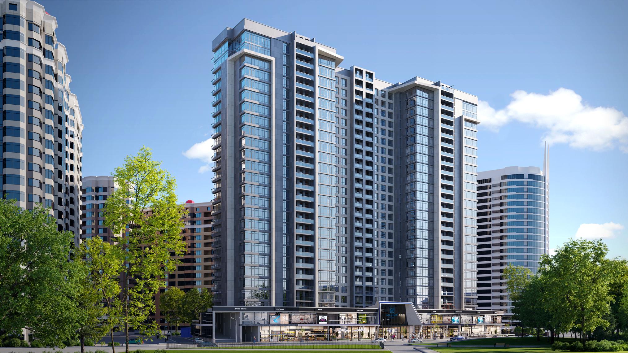 ЖК Maxima Residence, вигляд з вулиці