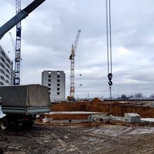 Хід будівництва вул. Валентинівська / вул. Гарібальді, 16 будинок, листопад 2021