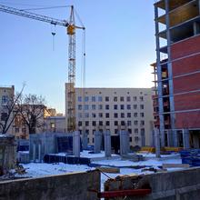 Хід будівництва ЖК Брюссель, 3 секція, січень 2022