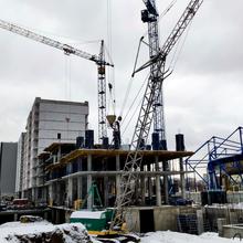 Ход строительства ЖК Спортивный, 3-7 секции, январь 2022