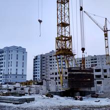 Хід будівництва вул. Валентинівська / вул. Гарібальді, 2 будинок, січень 2022