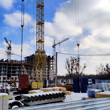 Ход строительства ЖК Пролісок, 7 дом (секция 3), февраль 2022