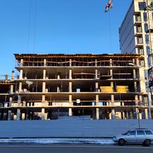 Ход строительства ЖК Спортивный, 5 секция, февраль 2022