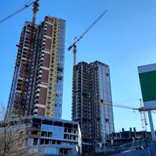 Ход строительства ЖК Мозаика, 1 дом, февраль 2022