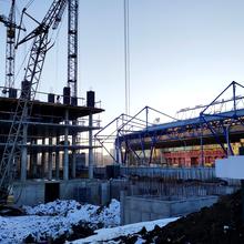 Ход строительства ЖК Спортивный, 7 секция, февраль 2022