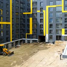 Ход строительства ЖК Шенген, 4 дом (секции 4.1-4.2), апрель 2022