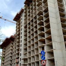 Ход строительства ЖК Оскар, секция 1, апрель 2024