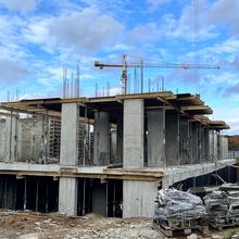 Ход строительства ЖК ЛЮМ, 3-5 секции, октябрь 2025