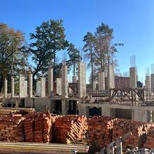 Ход строительства ЖК Гринвуд-3, 4 дом (секция 8), октябрь 2025