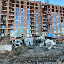 Ход строительства ЖК Семейный COMFORT 2, 1 дом (секция 1.1), октябрь 2025