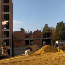 Ход строительства ЖК Солнечный городок, 1а дом (секция 3), октябрь 2025