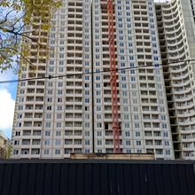 Ход строительства ЖК Аврора, 1-2 секции, октябрь 2025