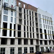 Ход строительства ЖК Містечко Підзамче, ЖК Брама (секции В3-В4), декабрь 2025