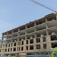 Ход строительства ЖК Дружній Дім, 1 секция, февраль 2026