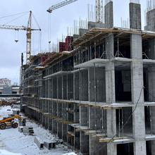 Ход строительства ЖК City, 2 дом (секции 12, 16), февраль 2026