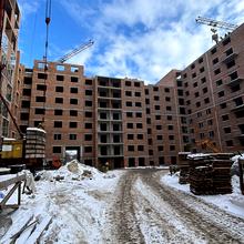 Ход строительства ЖК СКАНДИНАВИЯ, 1 дом (секции 5-7), февраль 2026