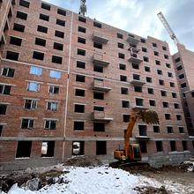 Ход строительства ЖК СКАНДИНАВИЯ, 1 дом (секции 8-10), февраль 2026