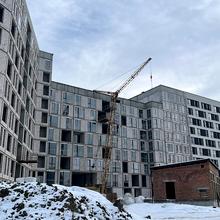 Ход строительства ЖК Містечко Підзамче, ЖК Вежа (секции 7.1, 7.2), февраль 2026