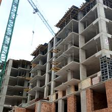 Хід будівництва ЖК Дім на Грушевського, 1 секція, лютий 2026