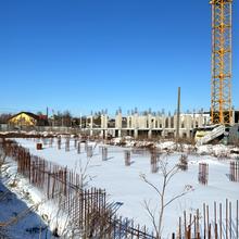 Ход строительства ЖК Гостомель Residence, 3 дом (секции 2-5), февраль 2026