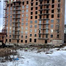 Ход строительства ЖК Мадагаскар, 1 дом (секции 1-2), февраль 2026