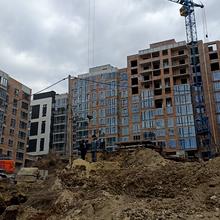 Ход строительства ЖК ФАЙНЕ МІСТО, 2 дом (подъезды 3-5), март 2026