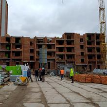 Ход строительства ул. Степана Бандеры, 80, 4-5 секции, апрель 2026