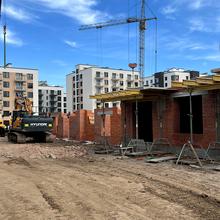 Ход строительства ЖК Містечко Південне, 17-18 дома, июнь 2026