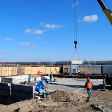 Хід будівництва ЖК Евромісто, 1 черга, лютий 2014