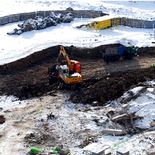 Хід будівництва ЖК Евромісто, 1 черга, січень 2014