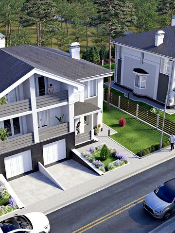 Дуплексы NEW Cottage Residence 3