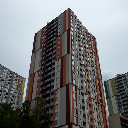 Ход строительства ЖК Грюнвальд, 6 дом (ул. Клавдиевская, 40е), июнь 2017