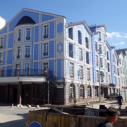 Ход строительства ЖК Подол Градъ, 5-7 дома (ул. Дегтярная, 8, 10, 13-15), июль 2017