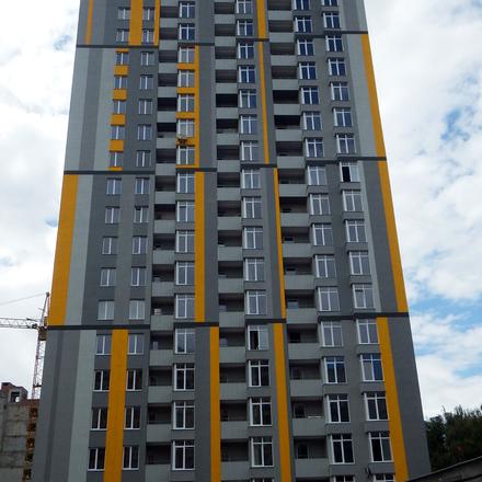 Ход строительства ЖК Грюнвальд, 4 дом (ул. Клавдиевская, 40в), август 2015