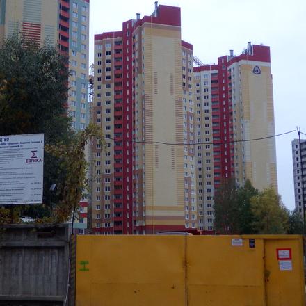 Хід будівництва ЖК Еврика, 12 будинок, жовтень 2017