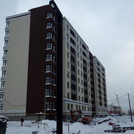 Ход строительства ЖК PARKLAND, 13 дом, декабрь 2017