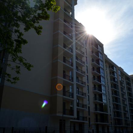 Хід будівництва вул. Виговського, 5б, 1-5 секції, квітень 2018