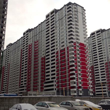 Хід будівництва ЖК Позняки-4а, 4 черга (вул. Драгоманова, 2а), січень 2016