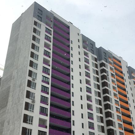 Ход строительства ЖК Акварели-2, 5 очередь (дом В6-В7), январь 2019