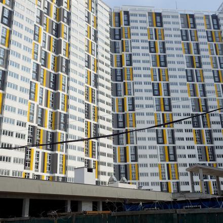 Ход строительства Русановская Гавань, 18-21 дом, апрель 2019