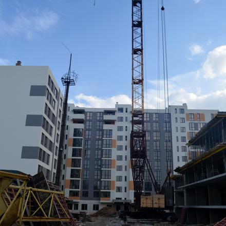 Хід будівництва ЖК AUROOM CITY, 1 будинок (секції 1-4), квітень 2019