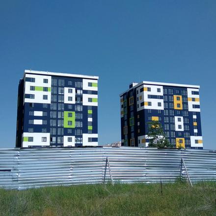 Ход строительства ЖК Модуль, 1-2 дома, май 2019