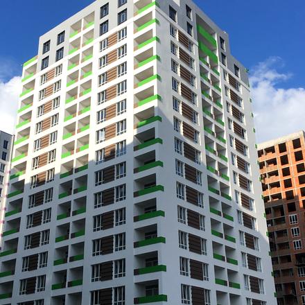 Ход строительства ЖК Акварели-2, 4 очередь (дом Д11), июль 2019