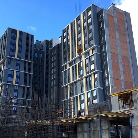 Хід будівництва ЖК One House, 1 будинок (секції 1-2), лютий 2020