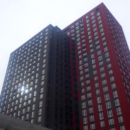 Ход строительства ЖК Варшавский Плюс, 13.6 дом, октябрь 2020