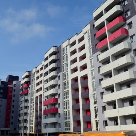 Ход строительства ЖК Эко-дом на Тракте, 1 дом (секции 1-4), октябрь 2020