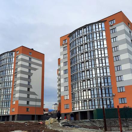 Ход строительства ЖК Городок Соборный, 1, 4 дома, февраль 2021
