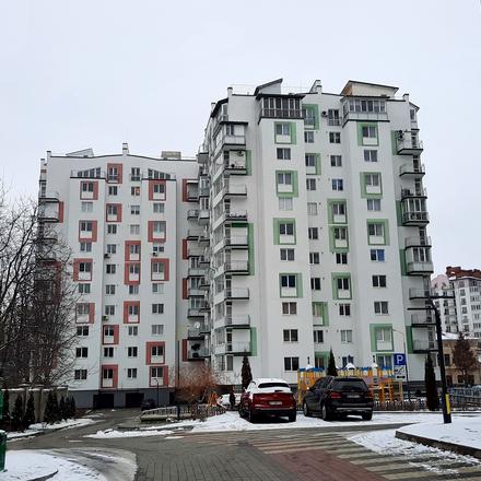 Хід будівництва ЖК Паркове містечко, 1 черга (будинки 46-47), лютий 2021