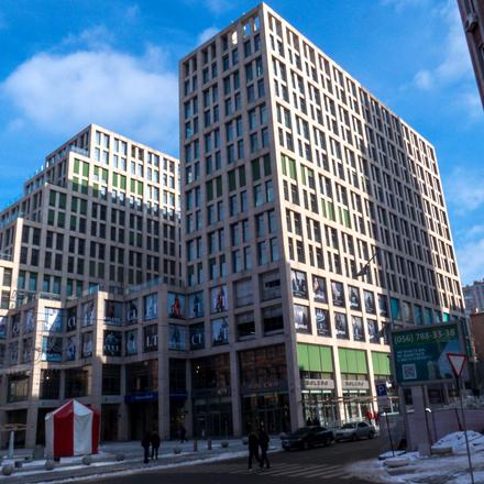 Ход строительства ЖК Cascade Plaza, 1-3 дома, февраль 2021